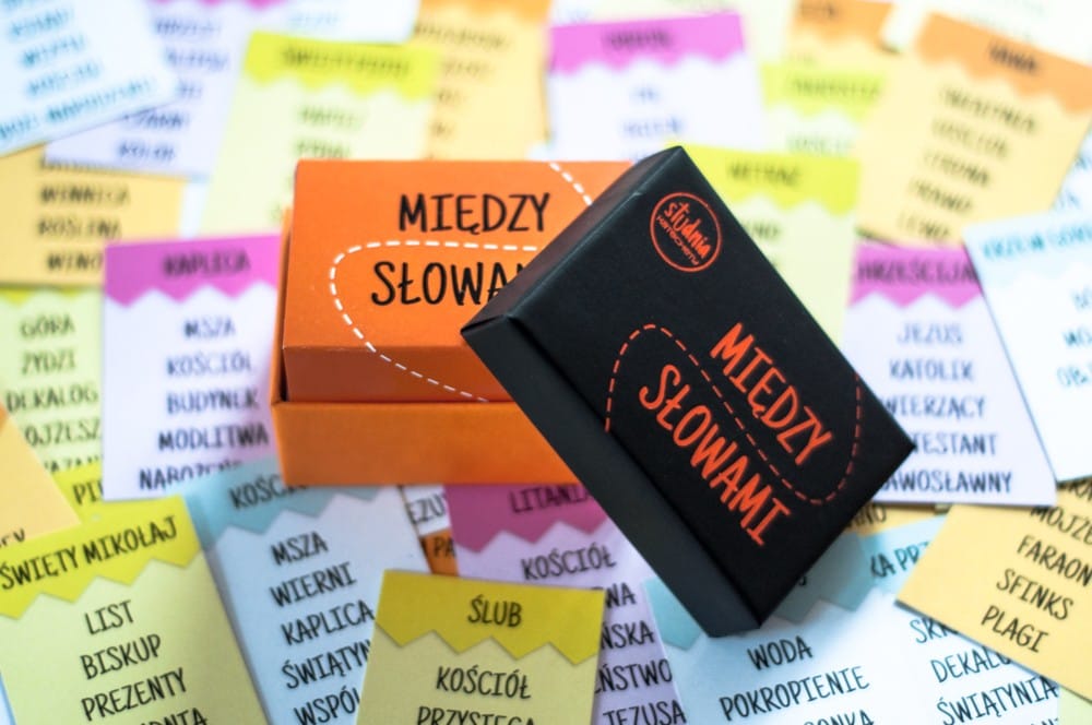 Gra religijna - Między słowami; Karty z gry „Między słowami” – religijne tabu jako pomoce katechetyczne.