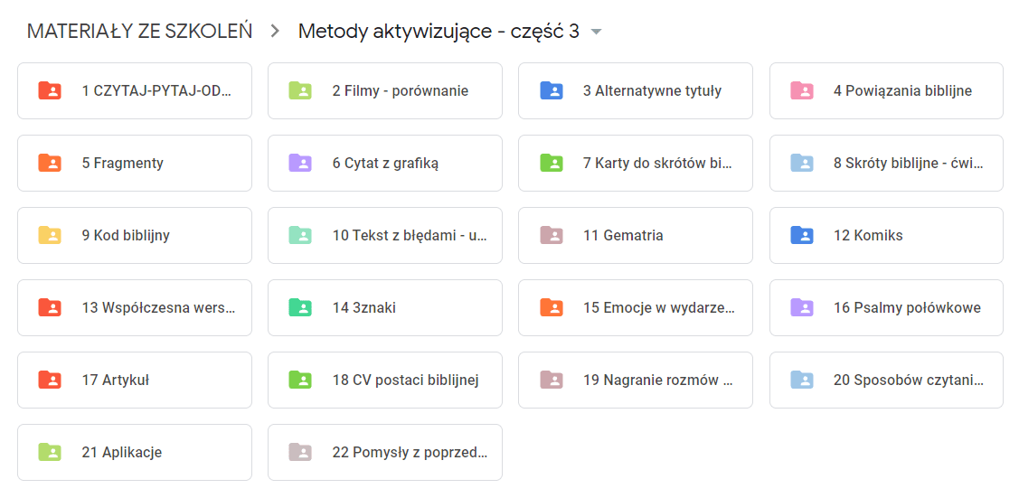 METODY AKTYWIZUJĄCE na lekcjach religii cz. III - Jak aktywnie pracować z Biblią? | nagranie szkolenia dla katechetów + materiały | 101 minut - obrazek 3