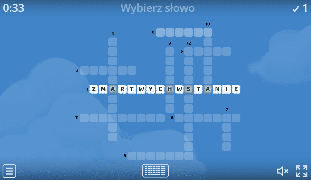 Krzyżówka na religię zmartwychwstanie wielki tydzień
