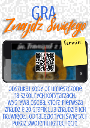 gra katechetyczna z kodami QR - Znajdź świętego