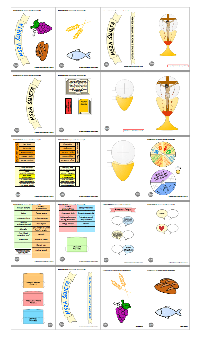Eucharystia lapbook