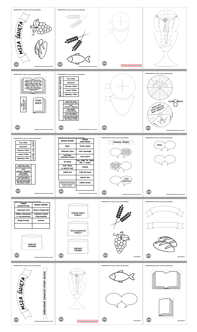 Lapbook - MSZA ŚWIĘTA | Pliki PDF do pobrania ⏬🖨️✂️ - obrazek 4
