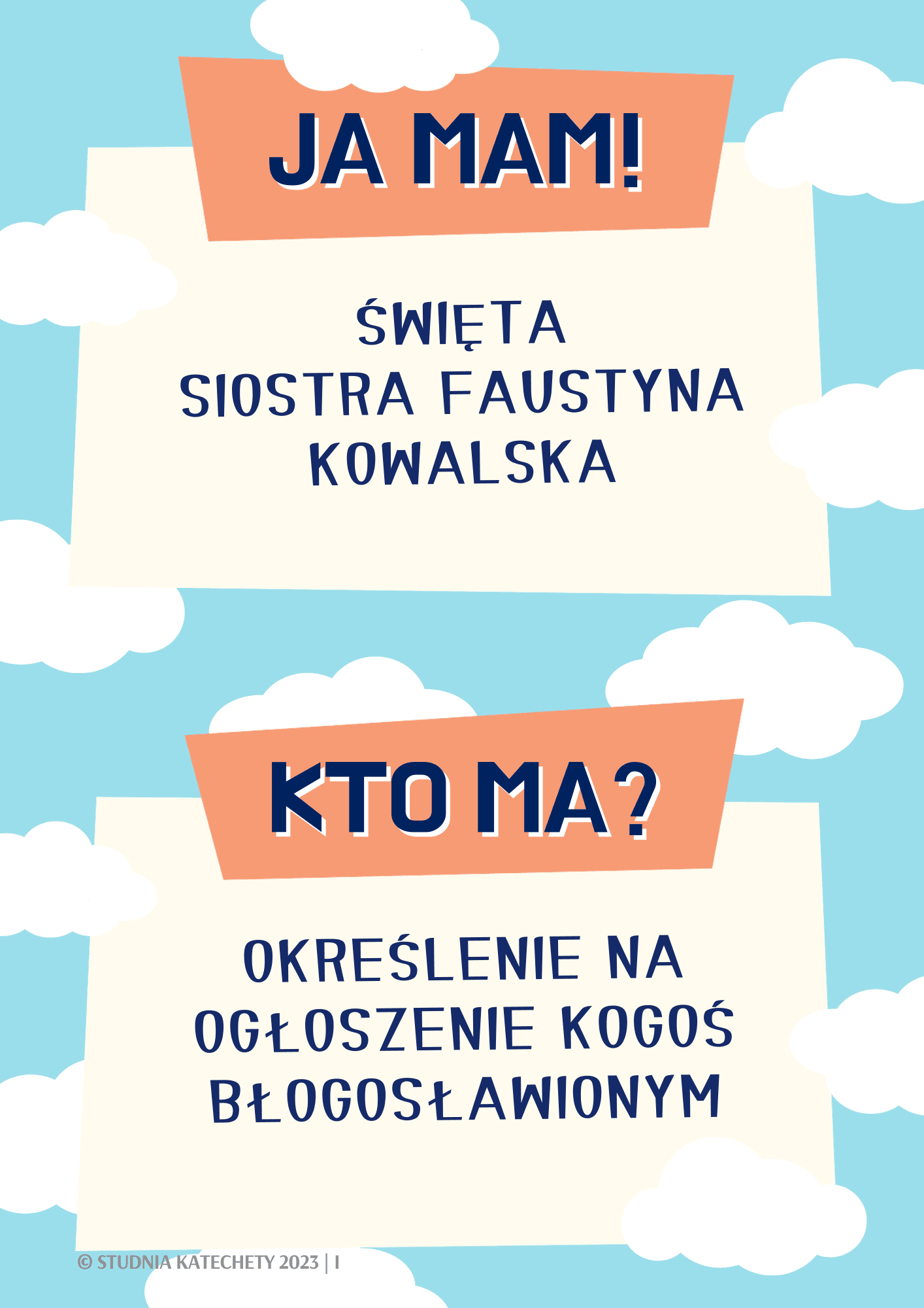 Gra religijna – “JA MAM! KTO MA?” – Wszystkich Świętych - karty w plikach pdf do pobrania i wydruku ⏬🖨️✂️ - obrazek 6
