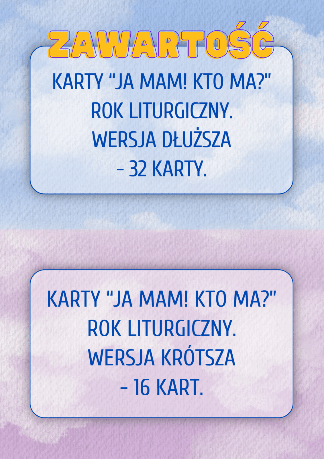 Gra religijna – “JA MAM! KTO MA?” – Rok liturgiczny - karty w plikach pdf do pobrania i wydruku ⏬🖨️✂️ - obrazek 5