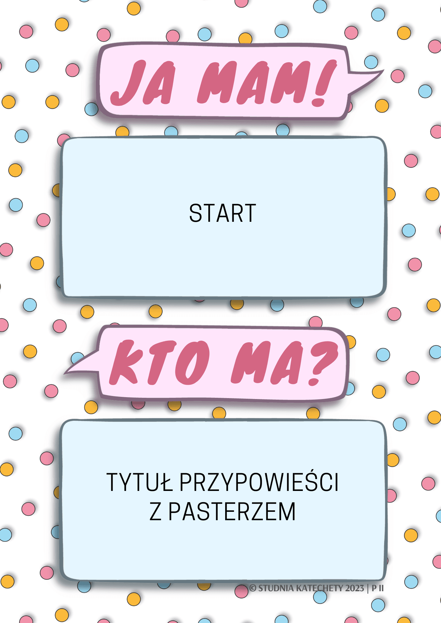 Gra religijna – “JA MAM! KTO MA?” – Przypowieści - karty w plikach pdf do pobrania i wydruku ⏬🖨️✂️ - obrazek 3
