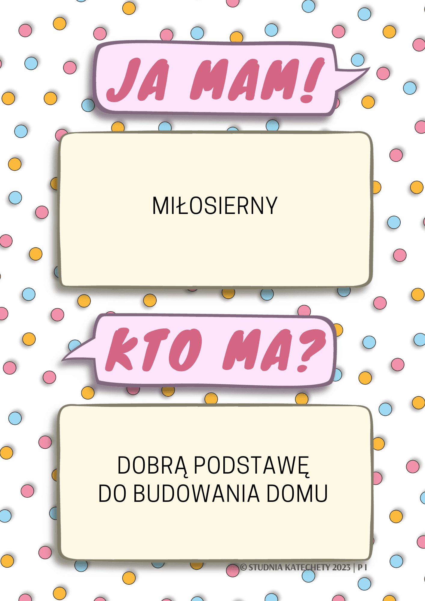 Gra religijna – “JA MAM! KTO MA?” – Przypowieści - karty w plikach pdf do pobrania i wydruku ⏬🖨️✂️ - obrazek 6