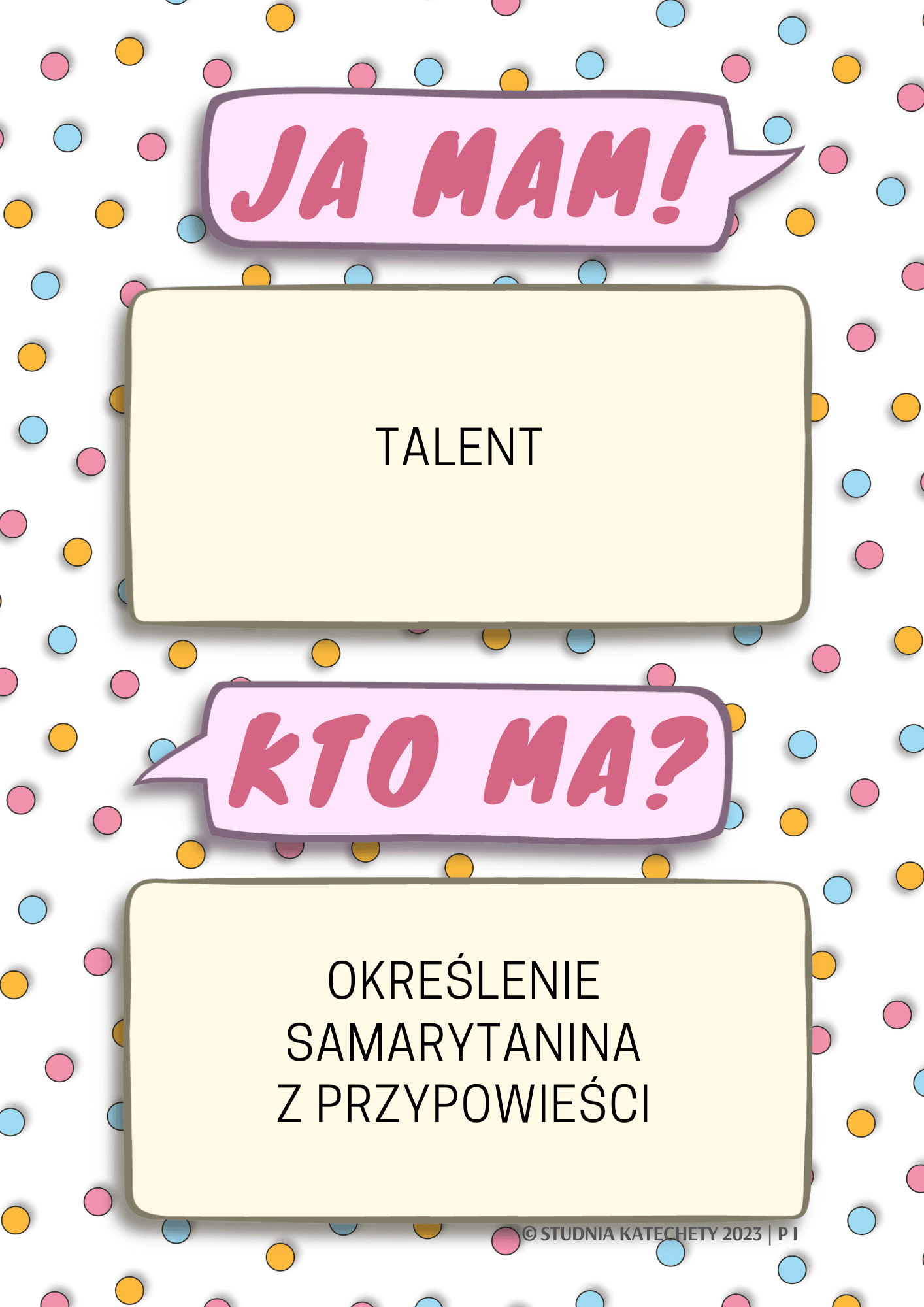 Gra religijna – “JA MAM! KTO MA?” – Przypowieści - karty w plikach pdf do pobrania i wydruku ⏬🖨️✂️ - obrazek 5