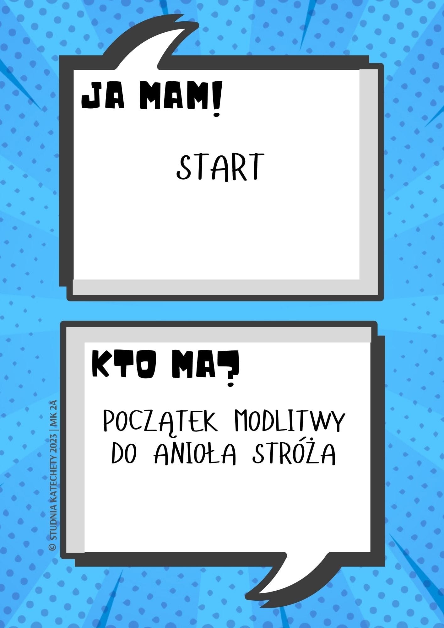 Gra religijna – “JA MAM! KTO MA?” – MAŁY KATECHIZM - karty w plikach pdf do pobrania i wydruku (2 x 32 karty, wersja krótsza i dłuższa) ⏬🖨️✂️ - obrazek 9