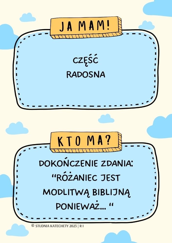 różaniec pomoce na lekcje religii