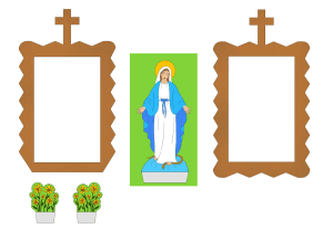 kapliczka maryjna do samodzielnego wykonania, nabożeństwo majowe, pomoc katechetyczna na religię