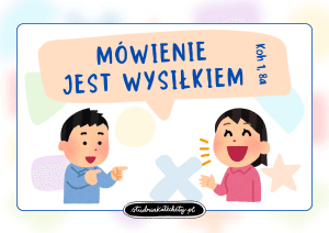 religijna gra karciana - mówienie jest wysiłkiem
