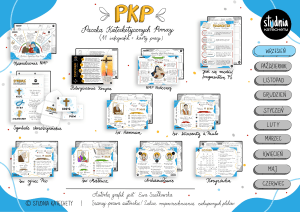 Przykładowe infografiki religijne zawarte w Paczce Katechetycznych Pomocy na wrzesień