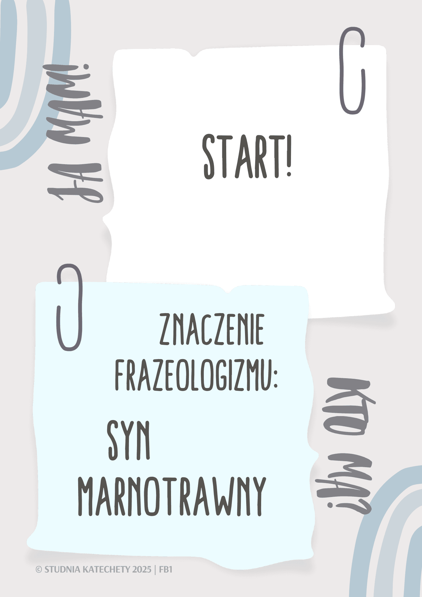 Gra religijna „Ja mam! Kto ma?” – świetne wsparcie dla katechetów na lekcjach religii, idealna do nauki frazeologizmów biblijnych.