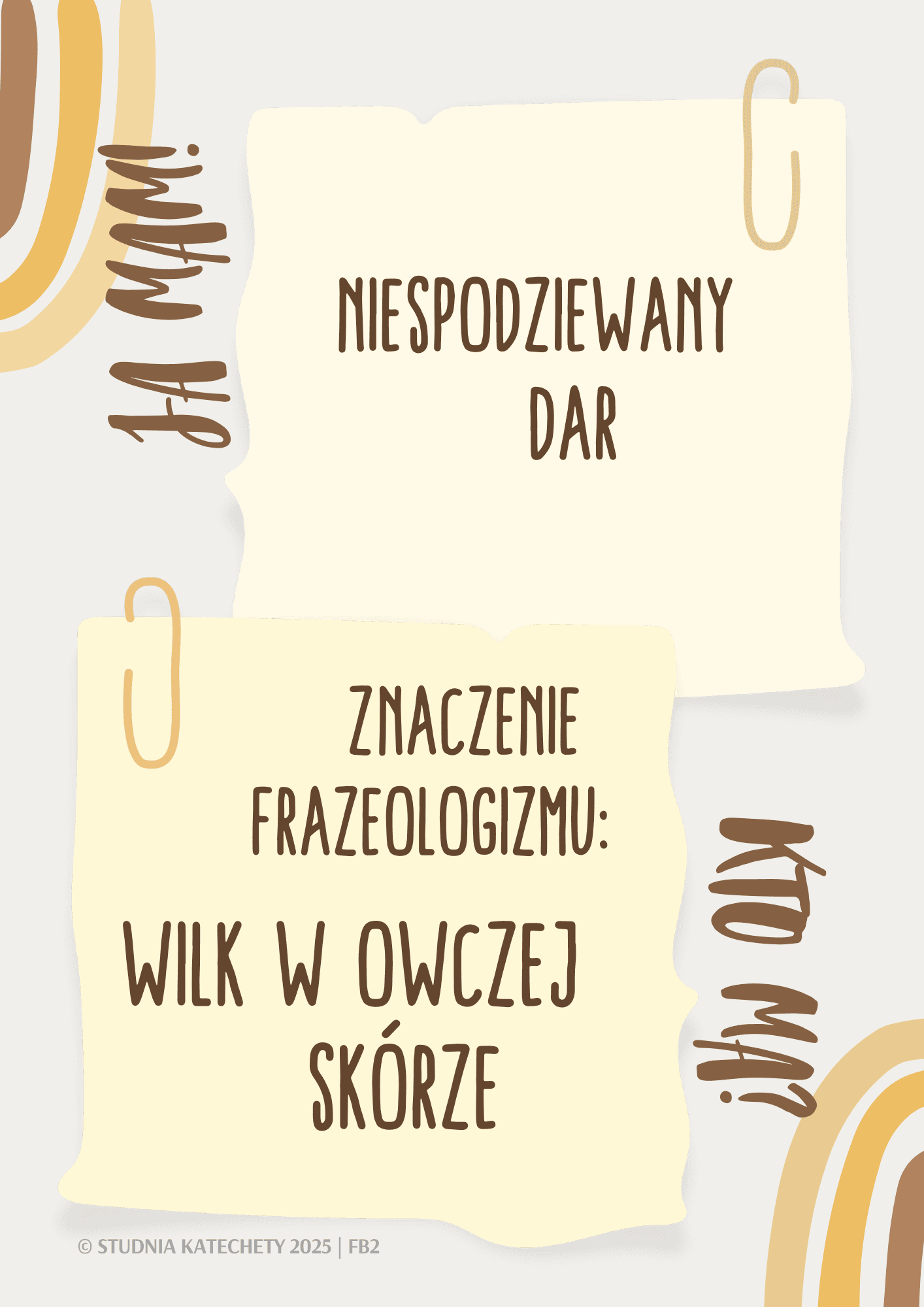 Karty edukacyjne „Ja mam! Kto ma?” – gry religijne dla uczniów, wspierające lekcje religii i katechezę.