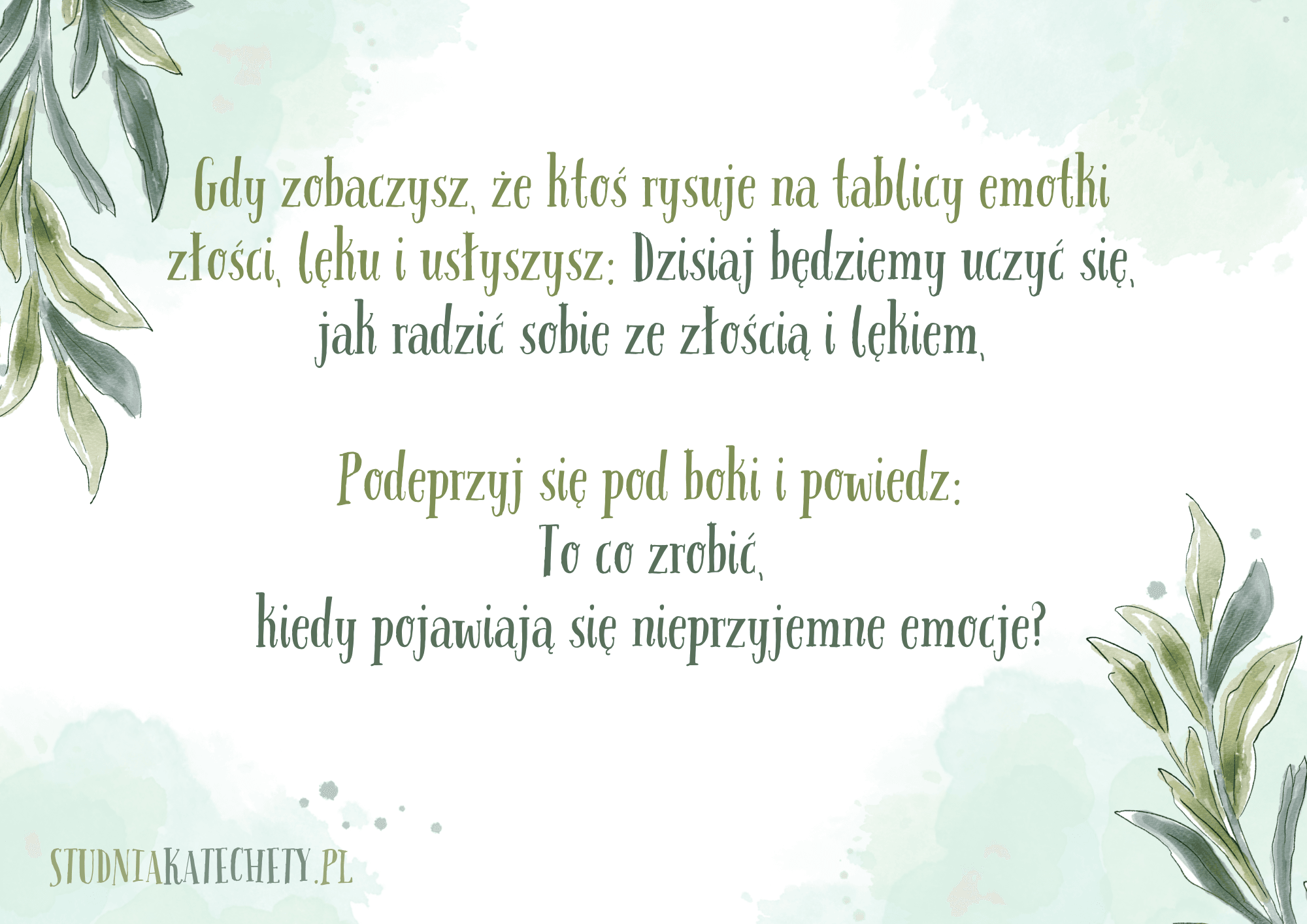 Podgląd wersji do druku testu „Jak radzić sobie z trudnymi emocjami” – gotowe strony z poleceniami do pracy indywidualnej lub grupowej.