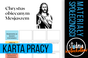 Karta pracy Jezus Chrystus jako Kapłan, Prorok i Król – pomoc dydaktyczna do religii