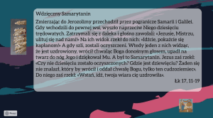 Scenariusz lekcji - Brak wdzięczności to najgorszy z grzechów