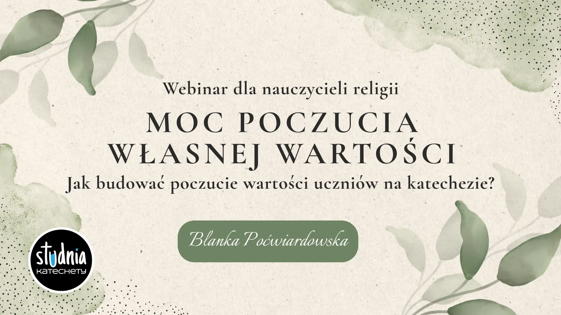 Prezentacja PDF ze szkolenia o budowaniu poczucia własnej wartości uczniów na katechezie
