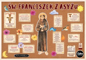 Gazetka szkolna o św Franciszku z Asyżu do druku PDF dla katechetów