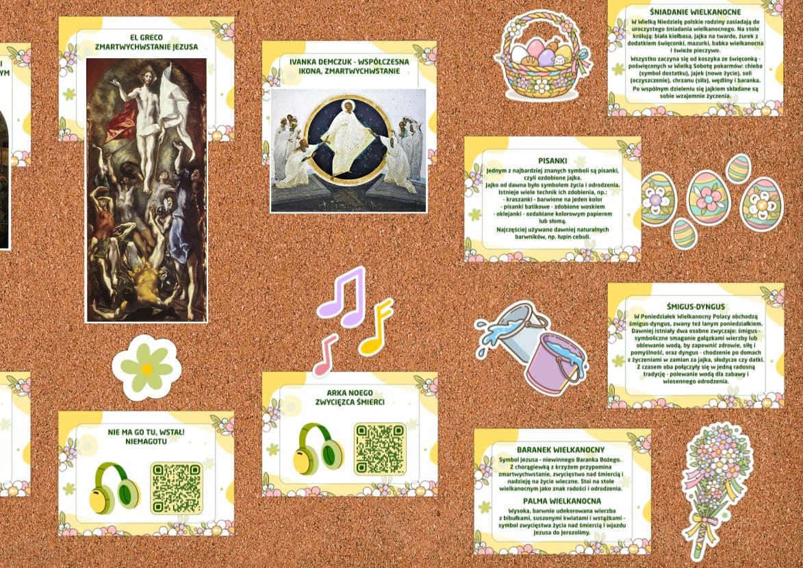 symbole wielkanocne i sztuka chrześcijańska gazetka edukacyjna PDF