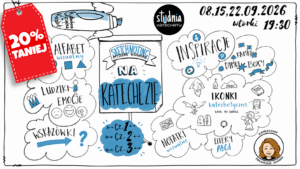 Pakiet: SKETCHNOTING czyli MYŚLENIE WIZUALNE na katechezie cz. 1, 2 i 3 - szkolenie online | 08, 15 i 22.09.2026 | 19:30 | 360 minut [-20%]