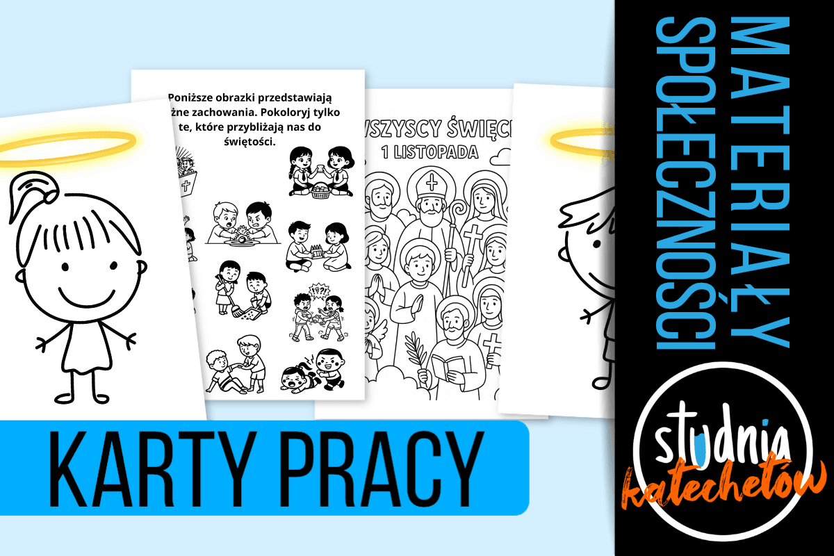 Uroczystość Wszystkich Świętych – karty pracy PDF dla przedszkola i klas 1–3