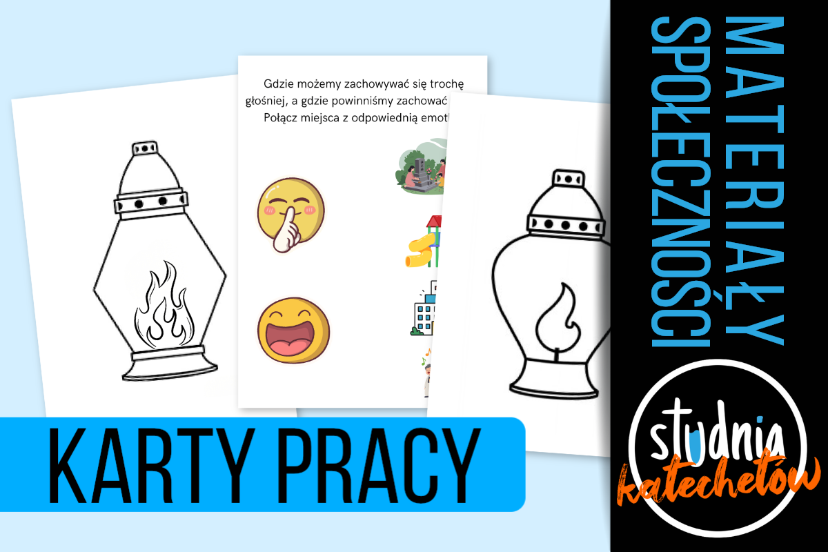 Kolorowanki i karty pracy PDF na Uroczystość Wszystkich Świętych