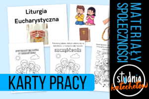Karty pracy PDF o Mszy Świętej i kościele dla przedszkola i klas 1–3