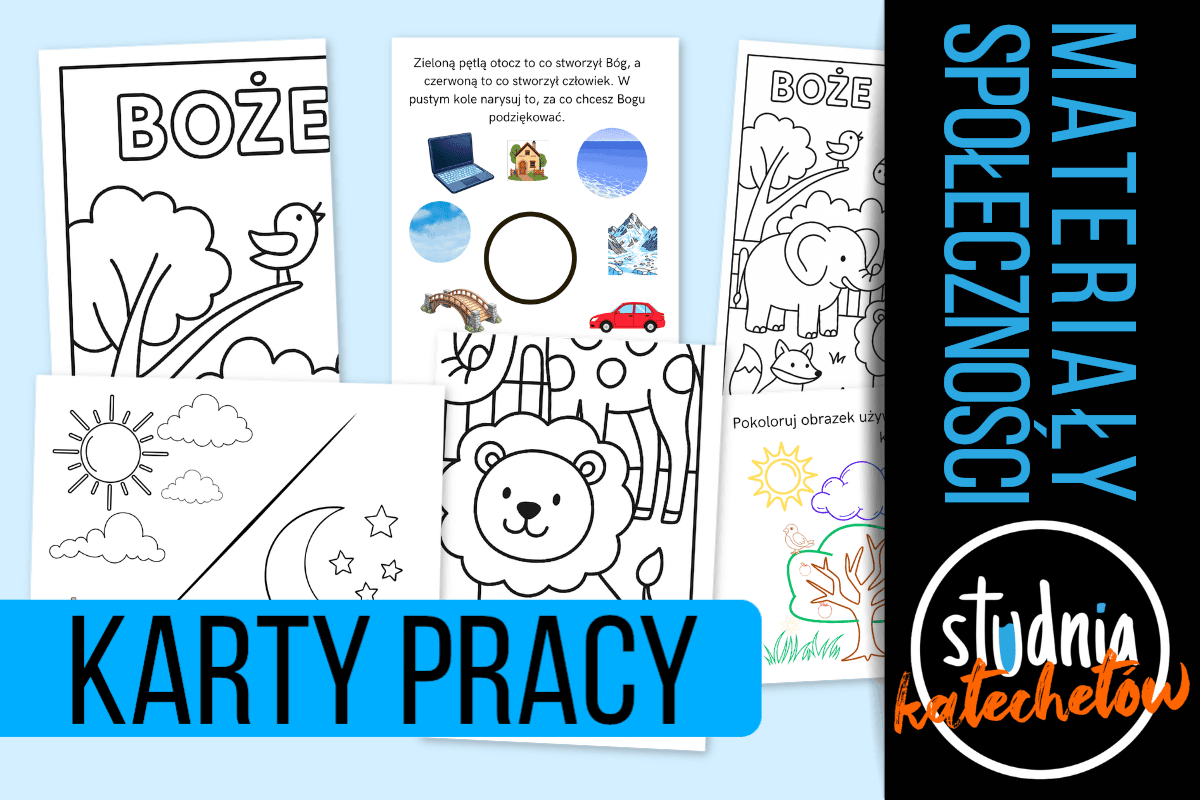 Ślady Boga w przyrodzie – karty pracy PDF dla dzieci