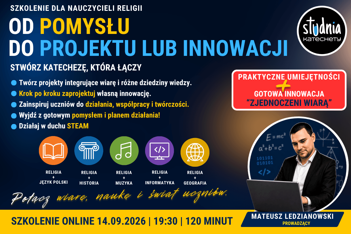 szkolenie online da katechetów - innowacja - połączeni wiarą