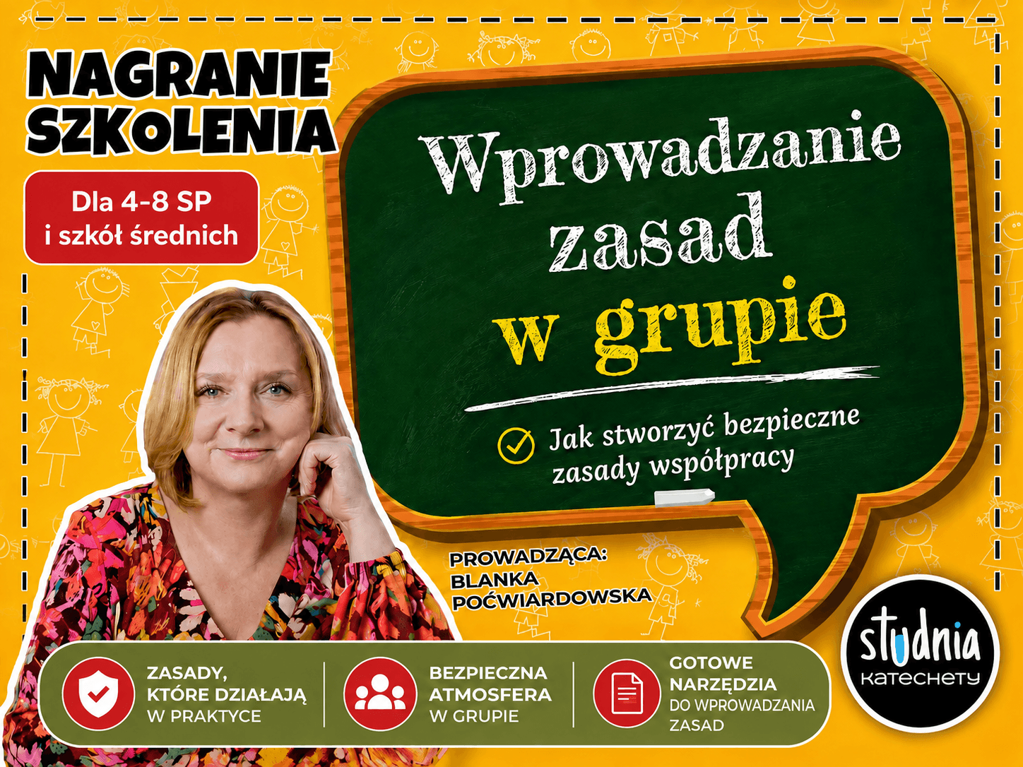 Wprowadzanie zasad w grupie – nagranie szkolenia dla nauczycieli i katechetów